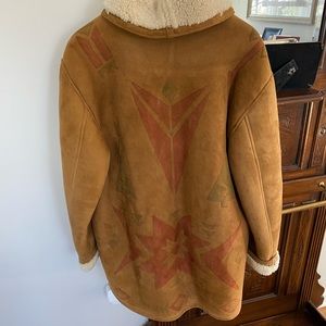 Ralph Lauren Suede Coat w/Shearling lining